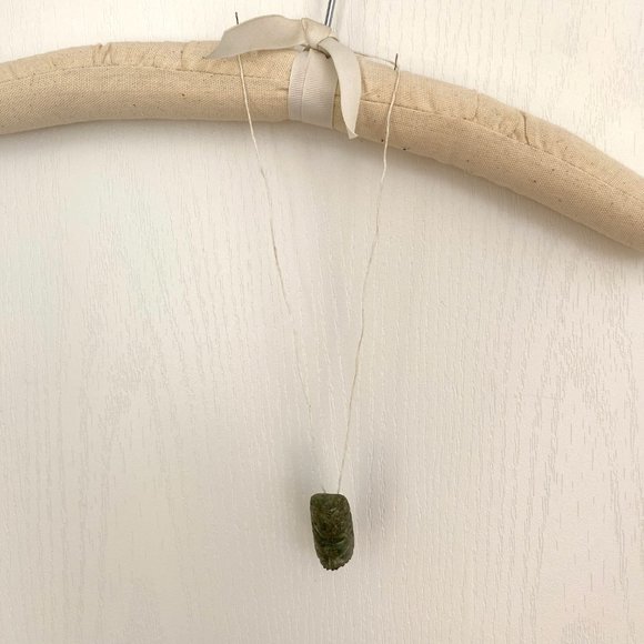 Vintage Handcarved Green Stone Talisman Pendant - Picture 2 of 13